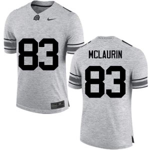 NCAA Ohio State Buckeyes Men's #83 Terry McLaurin Gray Nike Football College Jersey MYW0445GJ